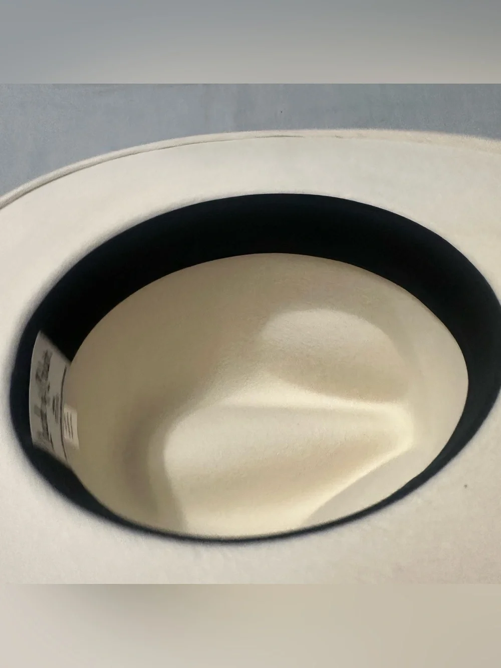 Lack of Color Ivory Wool Rancher Hat Sz M 57cm Cream Teardrop Crown Flat Brim